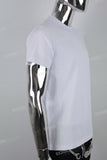 White embroidered men's T-shirt