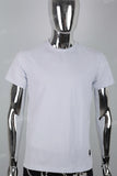 White embroidered men's T-shirt