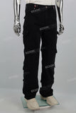 Black Denim Multi-Pocket Cargo Pants