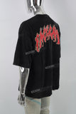 Black printed men's T-shirt