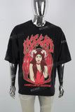 Black printed men's T-shirt