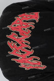 Black printed men's T-shirt