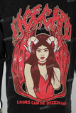 Black printed men's T-shirt