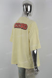 Yellow printed men's T-shirt