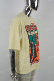 Yellow printed men's T-shirt