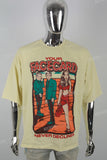 Yellow printed men's T-shirt