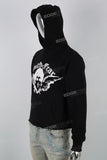 Men's Hoodies Black Print Hot Diamond Embroidery