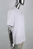 White Simple Embroidered&Print Mans T-shirt
