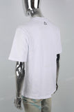 White Simple Embroidered&Print Mans T-shirt