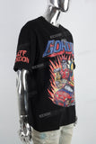Black Street Print Mans T-shirt