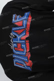 Black Street Print Mans T-shirt