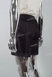 Black Mesh Print Men's Shorts