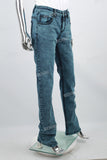 Women's Embroidered Blue Flared Jeans