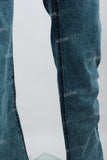 Women's Embroidered Blue Flared Jeans