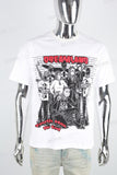 Men's white printed t-shirt
