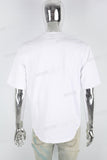 Men's White Letter Print T-Shirt
