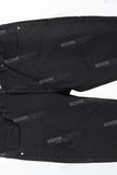 Men's Black Rhinestone Skinny Jeans
