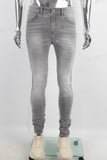 Acid washed skinny stack jeans