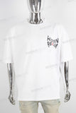 White oversize digital print t shirt