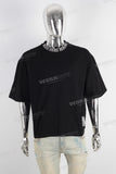 Black digital print T shirt