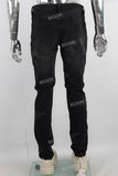 Black washed skinny jeans