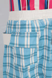 Blue baggy cargo shorts
