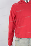 Red heavyweight unisex hoodie