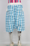 Blue baggy cargo shorts
