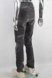 Black acid washed slim fit jeans