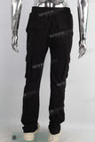 Black digital print cargo pants