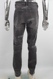 Black acid washed slim fit jeans