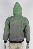 Green knitted diamonds embroidered jacket
