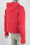 Red heavyweight unisex hoodie