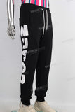 Black leggings digital print pants
