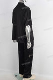 Digital print patchwork rhinestone t shirt and cargo pants