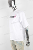White large digital print T shirt men