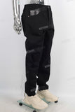 Black baggy denim jeans
