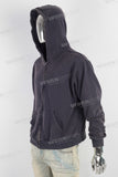 Dark blue heavyweight zip up hoodie jacket