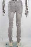 Grey washed skinny jeans