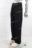 Black straight jeans men