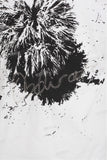 Ringer black and white print men t shirt