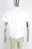White digital print t shirt