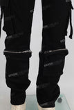 black cargo jeans men
