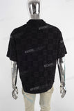 Black Blouse Plaid Golf Polo Shirt Men