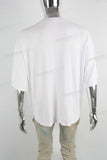 plain oversize white men t shirt