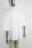 plain oversize white men t shirt
