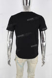 Black Sequin Slim regular T shirt men