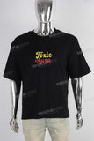Black digital print t shirt