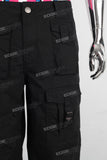 Black cargo baggy pants
