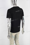 Black Sequin Slim regular T shirt men